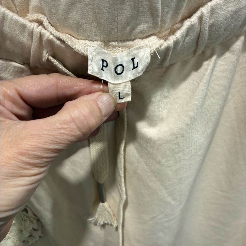 POL Cream Drawstring Pants - Picture 5 of 8